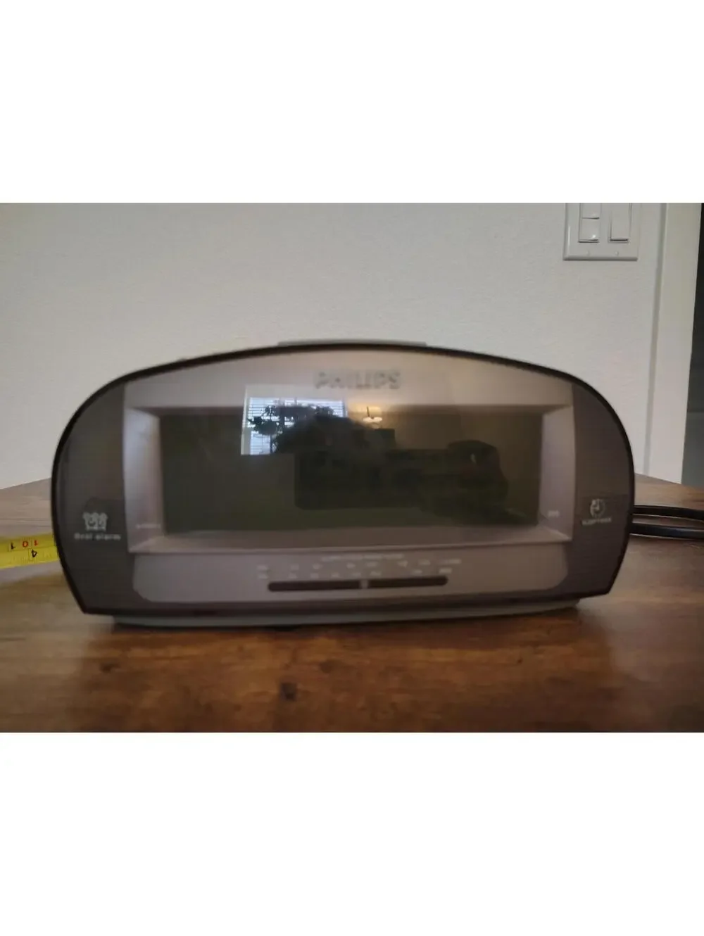 Philips AJ3540/37 Large Display Digital AM/FM Alarm Clock Radio, Gray - Working